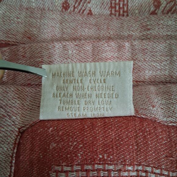 Williams Sonoma 100% Linen Napkins Pink & Red Fruit Design Made In Russia Set 5 - Picture 5 of 8